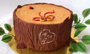 Торт на дерев’яне весілля: вибираємо торт з мастики і крему на річницю 5 років шлюбу у вигляді дерева
