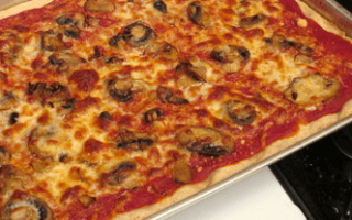 Домашня піца з грибами рецепт, тісто та начинка